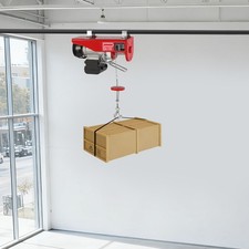110/220 lbs Electric Hoist Winch Lifting Engine Crane Ceiling Pulley Overhead picture