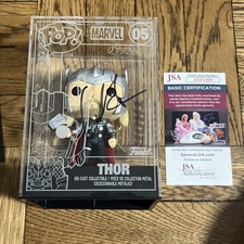 Thor Signed Die Cast Funko Pop Chris Hemsworth JSA COA L@@K picture