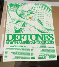NEW Deftones North America Tour 2025 Poster picture