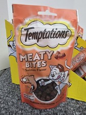 Lot of 28, Temptations Meaty bites salmon flavored 1.5 oz/each exp 3/11/2027 picture
