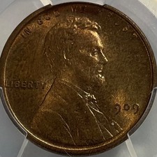 1909 VDB Lincoln Wheat Cent PCGS  MS64RB picture