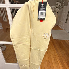 Baseball Lifestyle 101 Youth Sweatpants M Yellow Fleece Elastic Waist Drawstring picture