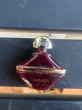 Rare Vintage 1989 Guerlain SAMSARA Perfume Ruby Red Glass Bottle 3 0.07oz Unused picture