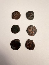 Authentic Antique Islamic Coins Bronze From The Fatimid Era picture