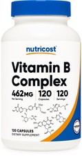 Nutricost High Potency Vitamin B Complex 462mg, 120 Count (Pack of 1), Red picture