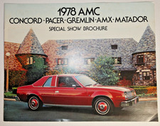 Original 1978 AMC Dealership Sales Brochure - Concord Pacer Gremlin AMX Matador picture