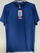 NEW Spyder Active Men's Short-Sleeve 4-Way Stretch T-Shirt Blue M, L, XL, XXL picture
