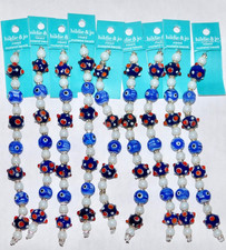 Lot 9 Strands Hildie & Jo Metal&Lampwork Glass Bead Rhinestone Jewelry 297 Beads picture