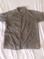 Quiksilver Waterman Collection Mens Short sleeve Button Down Shirt Green picture