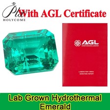 AGL Lab Grown Columbia Emerald Cut Charms Gemstones Advanced for Jewelry Making picture