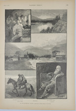 Harper's Weekly 7/18/1891  Over the Rockies / illustrated Mrs Custer article picture