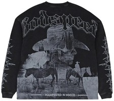 Godspeed Once Upon A Time Thermal Black Wash Size Small NWT #226/555 Rare LS picture