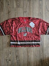 Georgia Bulldogs Gameday Couture Women's Cropped Sequin Shirt Size XL picture