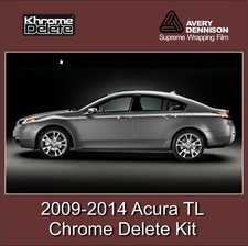 Chrome Delete Overlay fitting the 2009-2014 Acura TL (Glossy Black) picture