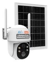 4G Cellular Solar Security Camera,No WiFi Needed,Lifetime Free Data picture