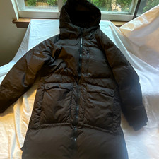 Mondetta Outdoor Project Men’s Black Down Puffer Hooded 700 Fill Long M picture