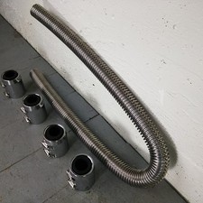 1937 - 1941 Chevy 48 Stainless Steel SS Radiator Hoses Kit  picture