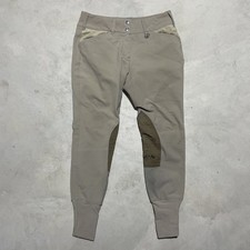 EQUINE COUTURE Beige Dressage Breeches Size 28 Natasha Horse Equestrian Rider picture