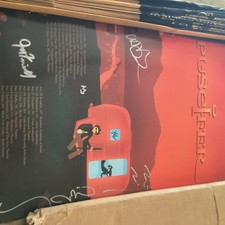 PUSCIFER 2011 TOUR SIGNED POSTER - TRAILER PRINT - EXTREMELY RARE   picture