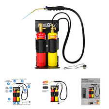 Oxypropane Welding Torch Kit with Flint Lighter and Cylinder Rack for Brazing picture