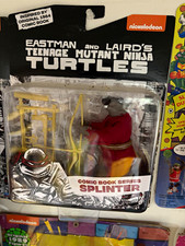 Nickelodeon TMNT Comic Book Series Action Figures Splinter Donatello Shredder picture