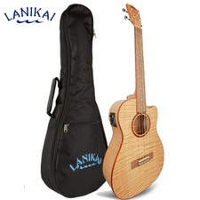 Lanikai FM-CEB Flame Maple Baritone Acoustic Electric Ukulele +  Padded Gig Bag picture
