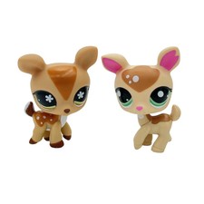 2pcs/lot Littlest pet shop Toy girls bobble head Sika deer #634 and #2486 picture