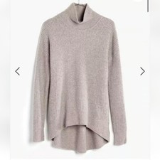 MADEWELL | Wafflestitch Turtleneck Sweater Taupe Brown Wool Alpaca Sz XS picture
