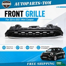 Fits 2014-21 Mini Cooper 51137335528 Front Grille Assembly Black picture