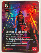 Johnny Silverhand: Never Stop Fighting Cyberpunk TCG B159 Iconic Rare picture