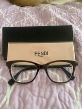 Fendi FF 0258 Women’s Brown Cat Eye Full Rim Plastic Eyeglasses 53-16-140 picture