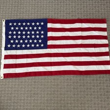 New Vintage US Flag Valley Forge Cotton Bunting Best American 50 Stars 3ft x 5ft picture