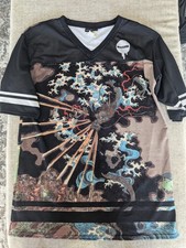 BlackMilk Clothing Shuten Doji Japanese V-neck Jersey Size S Small picture