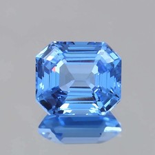 AAA+ Natural Flawless Brazilian Blue Spinel Loose Gemstone Radiant Cut 6.70 Ct picture