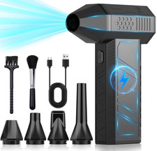 Soplador de Aire Eléctrico Recargable 3 Velocidades para PC, Coche y Hogar picture