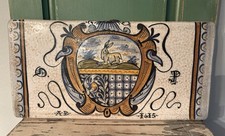 Vintage SACA Castelli Italy Hand-Painted Ceramic Wall Plaque-Numbered w/Certific picture
