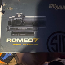 SIG SAUER ROMEO7 1x30mm Red Dot Sight 2 MOA Red AA Picatinny Mount Black picture