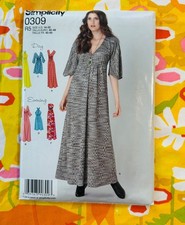 Simplicity 0309 | Plus Empire Waist Maxi and Short Dress | Stretch Knit | Uncut picture