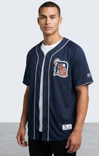 DETROIT TIGERS MLB TRUE FAN MEN'S JERSEY, COOPERSTOWN COLLECTION, 100% POLYESTER picture