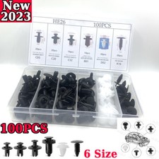 100PC box Set Bumper Fender Liner Push Type Retainer Clips for Chevy GM Fastener picture