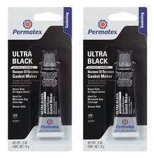 Permatex Set of 2 Ultra Black Maximum Oil Resistance RTV Silicone Gasket Maker picture