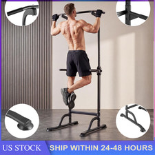 Adjustable 330 LBS Power Tower Pull Up Bar Station Dip Station Strength Training picture