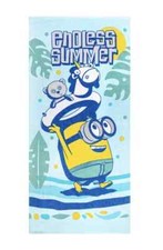 NEW Minions Endless Summer Beach Towel 28 in W X 58 in L  100% Cotton picture