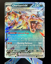 Pokemon TCG Charizard ex 054/091 Double Rare Paldean Fates Holo NM picture