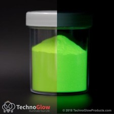 Glow in the Dark Powder, FLUORESCENT CHARTREUSE - UV Reactive Glow Pigment picture