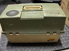 Vintage Large Green Top PLANO 8606 Tackle Box 2-Sided 6-Trays Traxxus picture