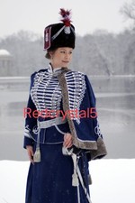 1900s Blue Hussar Uniform 3Pics (inspired by Princes Viktoria Luise of Prussia)  picture
