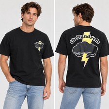 The Hundreds Lightning Bolt Cloud T-Shirt Mens Medium Black Double Sided picture