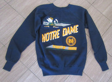 RARE HTF 60's Vtg University Of Notre Dame Fightin Irish XL New Never Worn USA picture