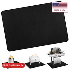 Matace 48x36 Fireproof Grease Mats for Under Outdoor Grill, Large Double-Sided F picture